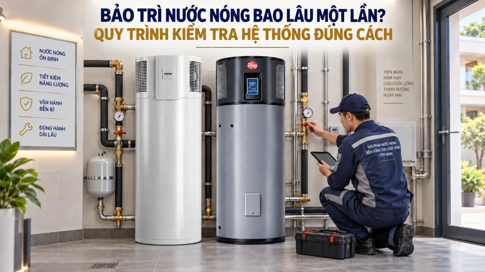 Bảo Trì Nước Nóng Bao Lâu Một Lần? Quy Trình Kiểm Tra Hệ Thống Đúng Cách - Ảnh 1