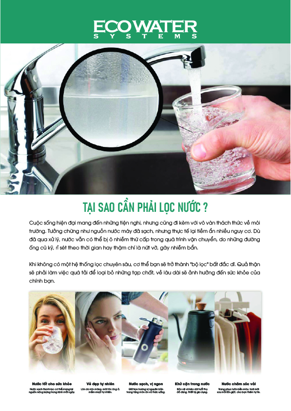 Hệ thống lọc nước thương hiệu Mỹ EcoWater