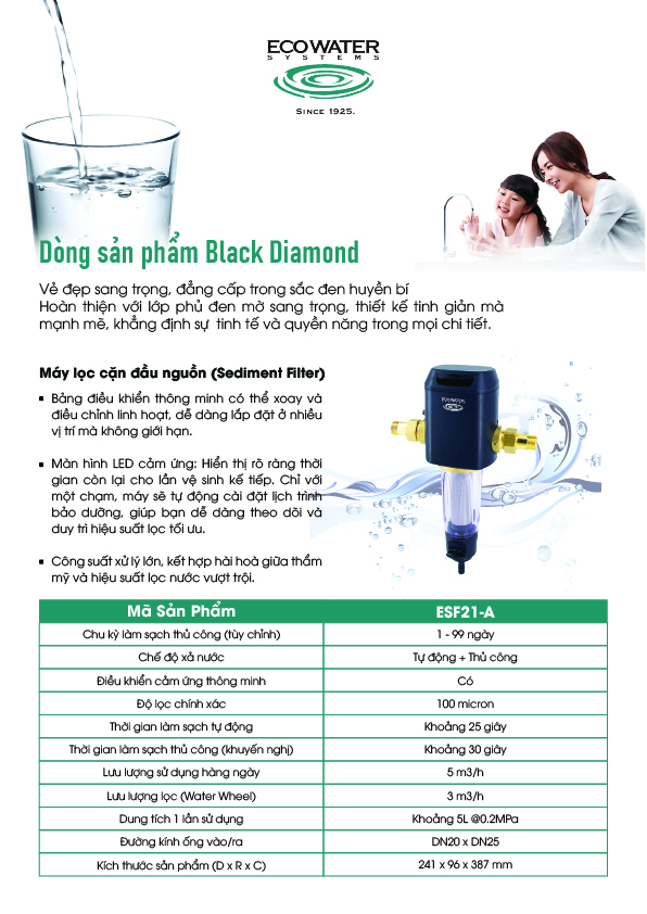 Hệ thống lọc nước thương hiệu Mỹ EcoWater