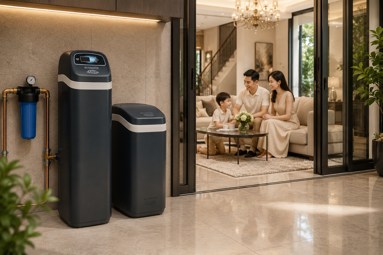 Hệ thống lọc tổng và Heatpump: Bộ đôi 