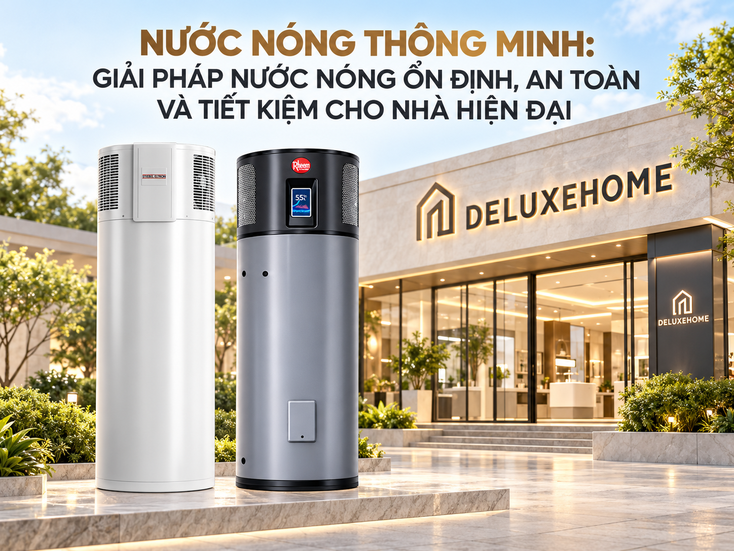 Nước nóng thông minh Heat Pump cho nhà phố và biệt thự