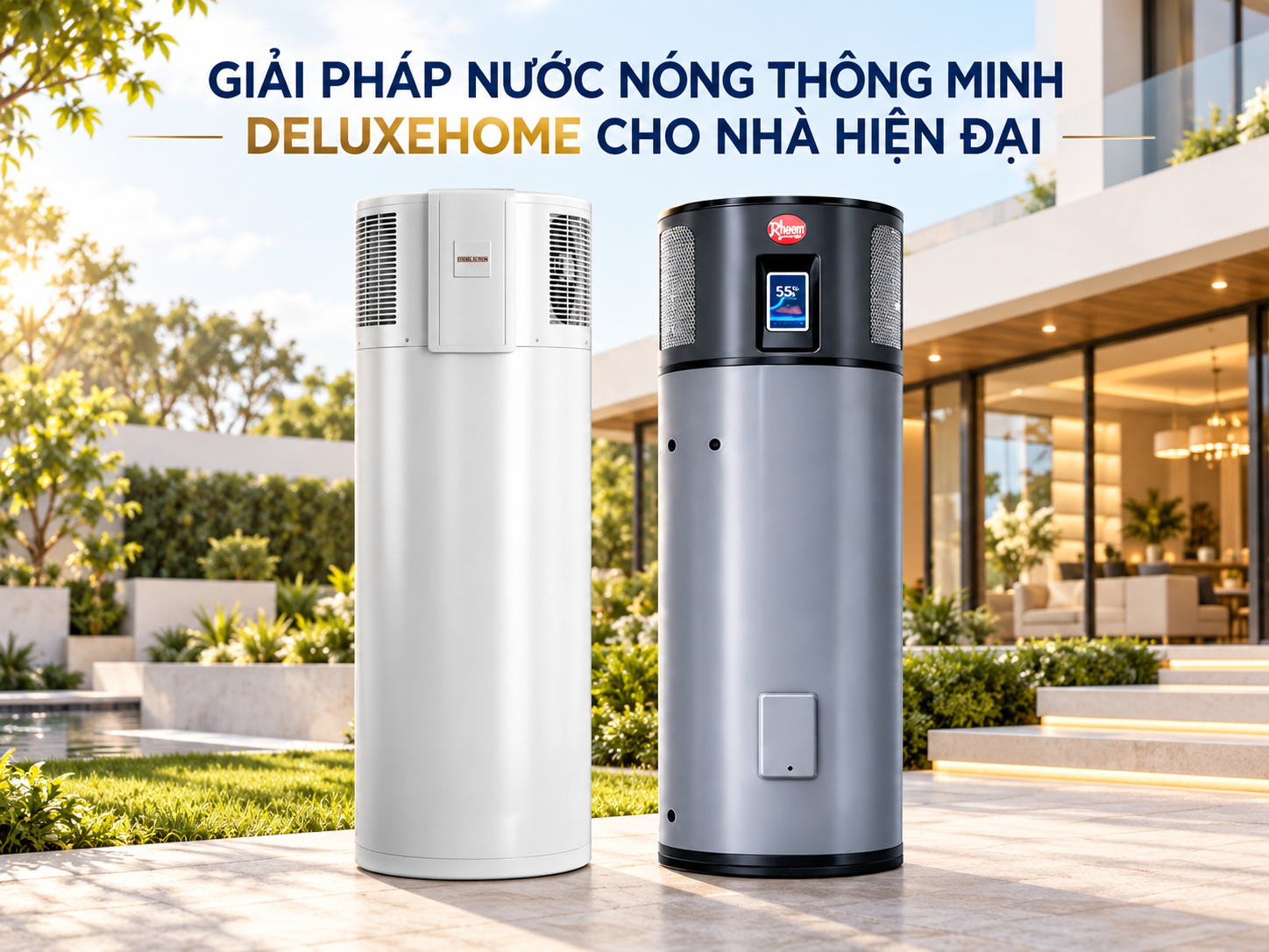 Giải pháp nước nóng thông minh DeluxeHome cho nhà hiện đại